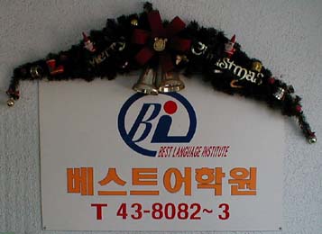 The Christmas decoration is apparently permanent.